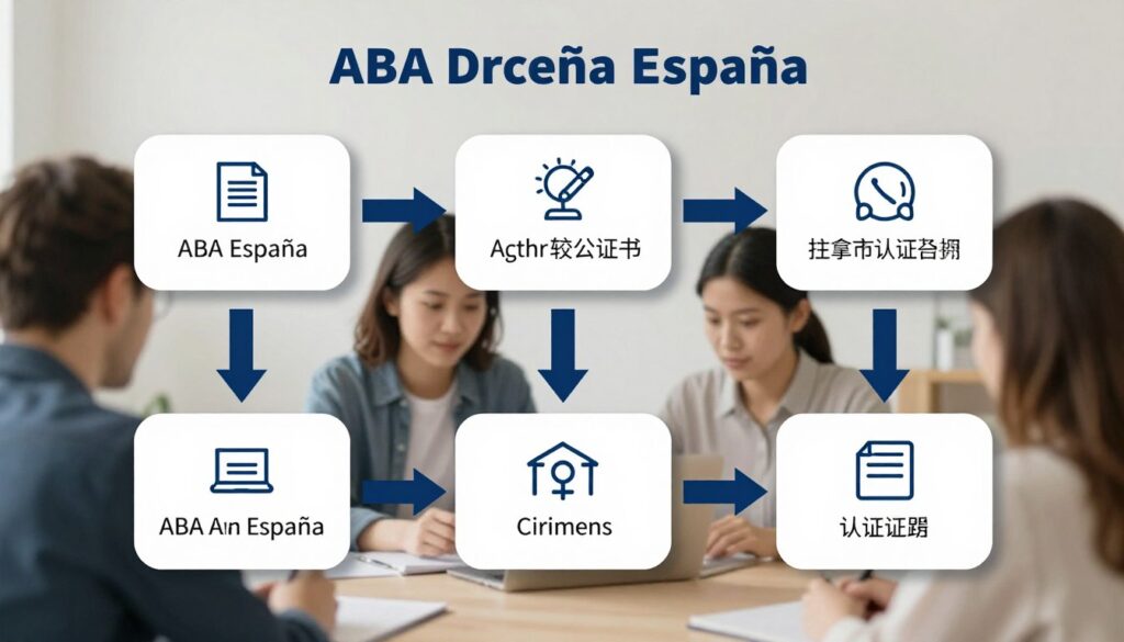 ABA España認證代考服務流程圖