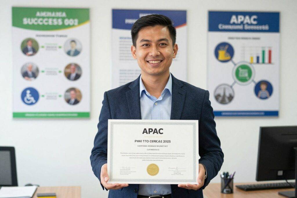 APAC認證成功案例客戶展示證書