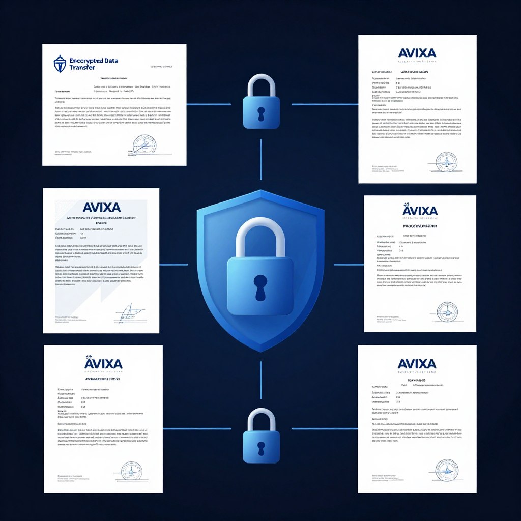 AVIXA認證代考服務的安全保密流程示意