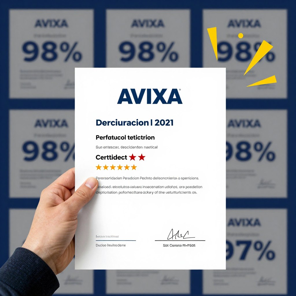 AVIXA認證考試高分通過證書展示