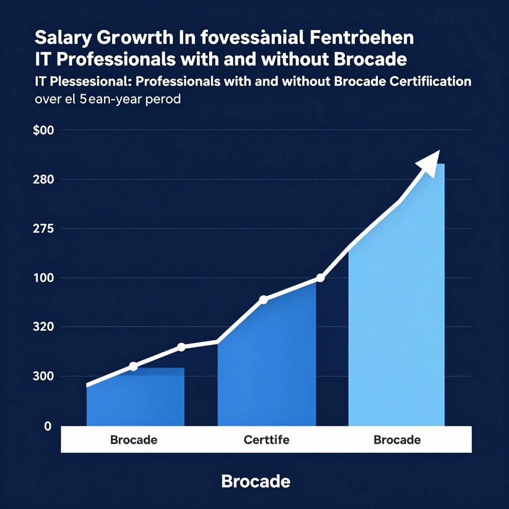 Brocade認證持有者薪資增長圖表