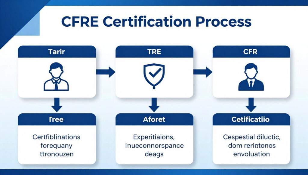 CFRE 認證代考服務流程圖展示從初步諮詢到成功通過的全過程