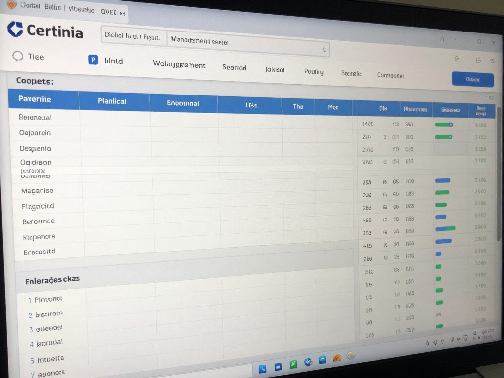 Certinia專案管理系統界面，展示Certinia 認證代考服務所涵蓋的專業知識範圍