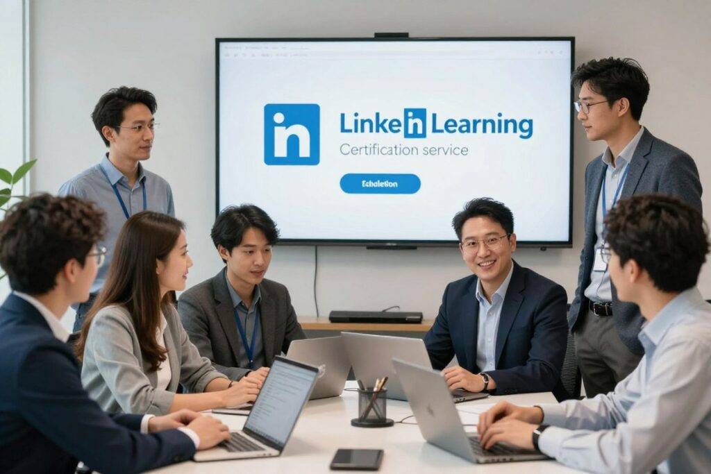 LinkedIn Learning 認證代考服務專業團隊工作場景