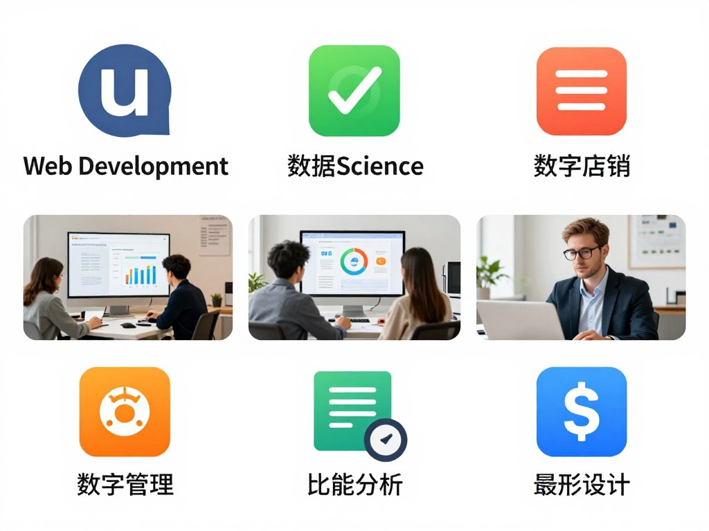 Udemy熱門認證課程類別展示