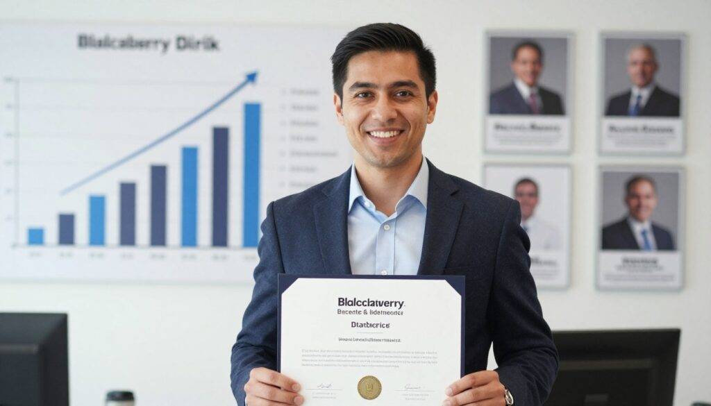 成功獲得BlackBerry認證的專業人士