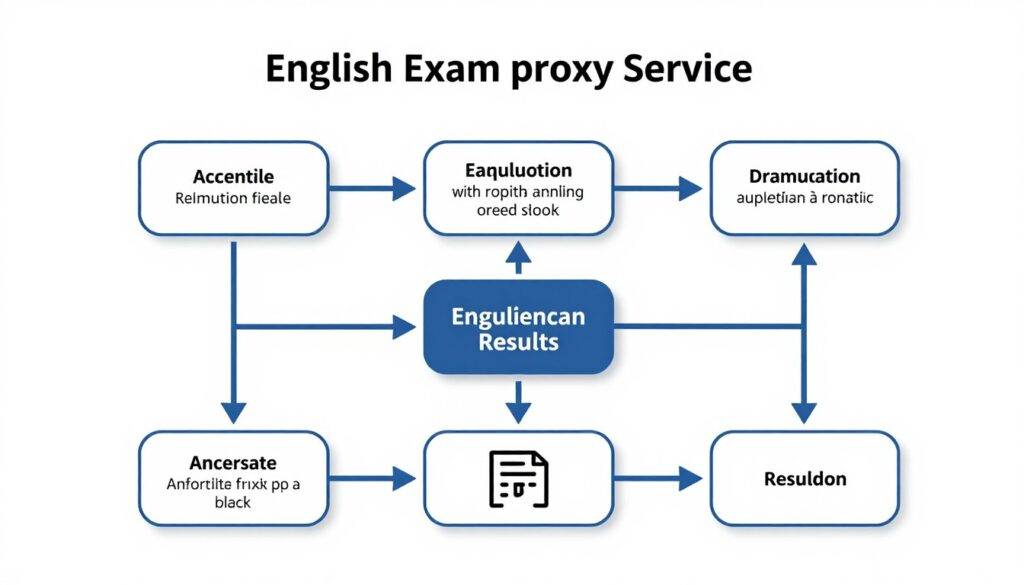 英语考试代考服務的完整流程示意圖 英语考试代考服務的完整流程示意圖