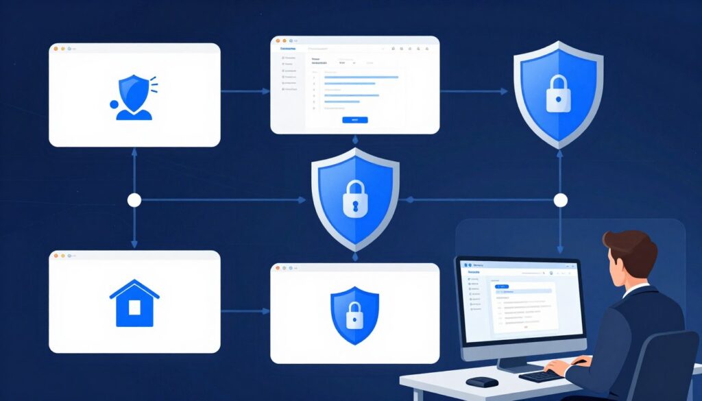 Secure and professional ABII certification exam proxy service process illustration