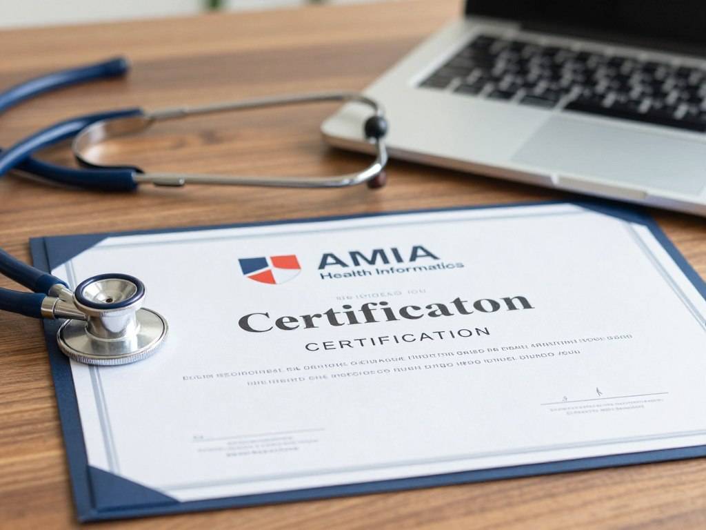 AMIA certification證書展示health informatics專業認可