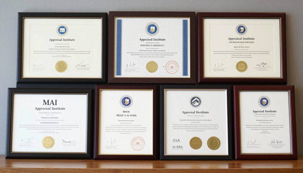 多種Appraisal Institute認證類型展示 多種Appraisal Institute認證類型展示