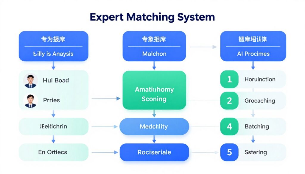 專家匹配系統流程圖 專家匹配系統流程圖