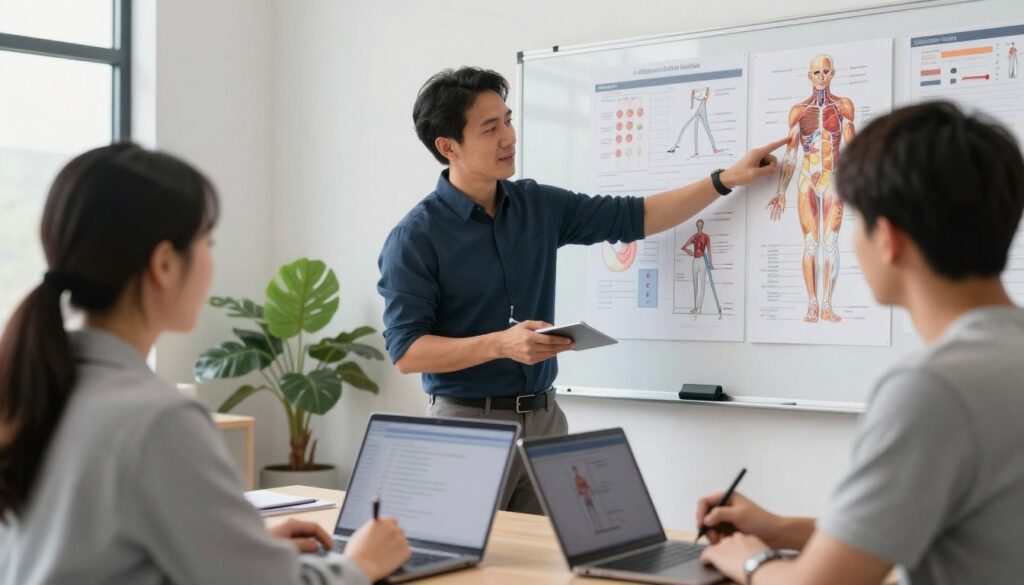 專業導師為ACSM考生提供一對一個性化輔導場景