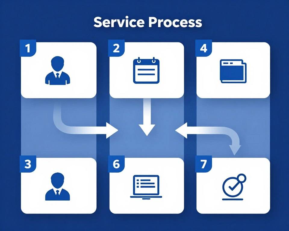 專業服務流程步驟圖解 專業服務流程步驟圖解