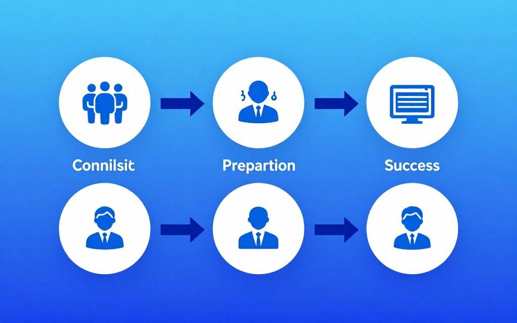 專業認證代考服務流程展示 專業認證代考服務流程展示