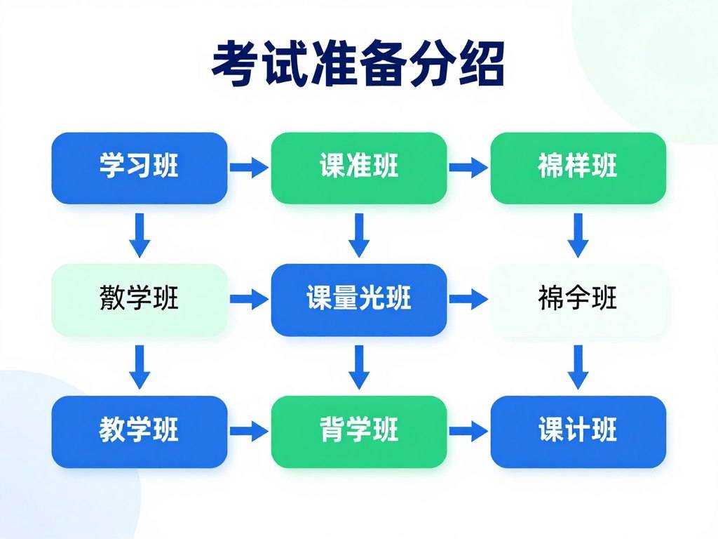 考试准备流程图示