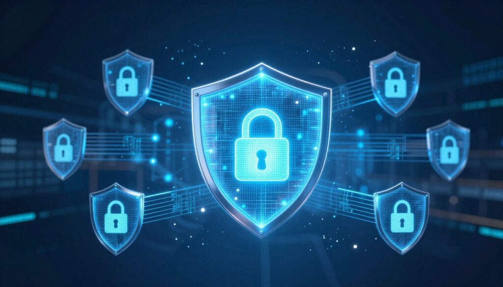 資料加密與隱私保護技術展示安全防護系統