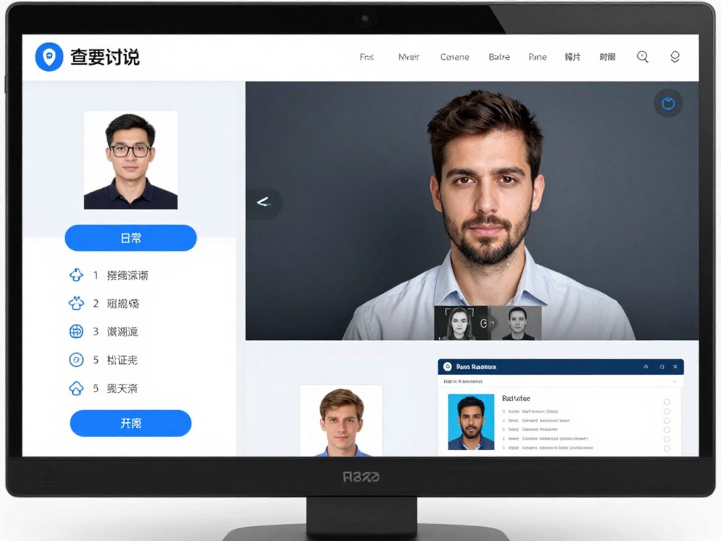 遠程考試監控系統介面展示多重身份驗證流程