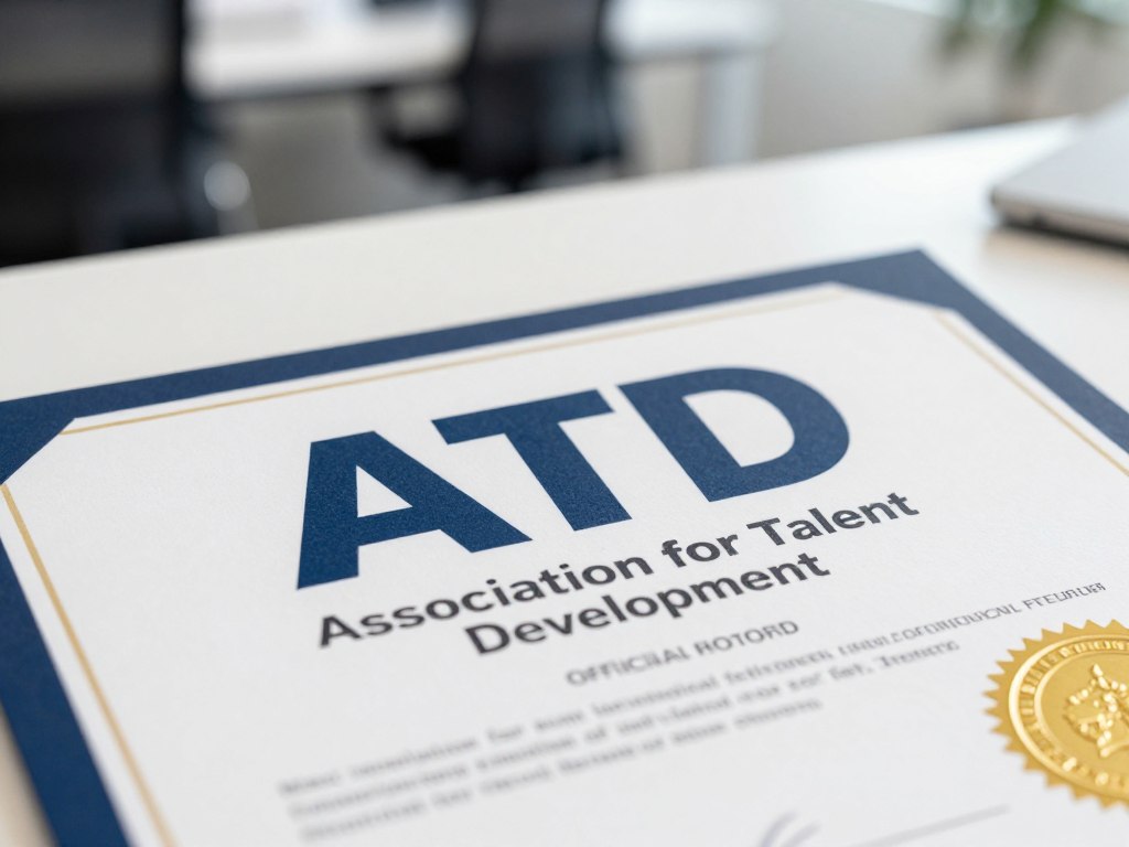 ATD認證證書展示專業人才發展領域權威資格 ATD認證證書展示專業人才發展領域權威資格