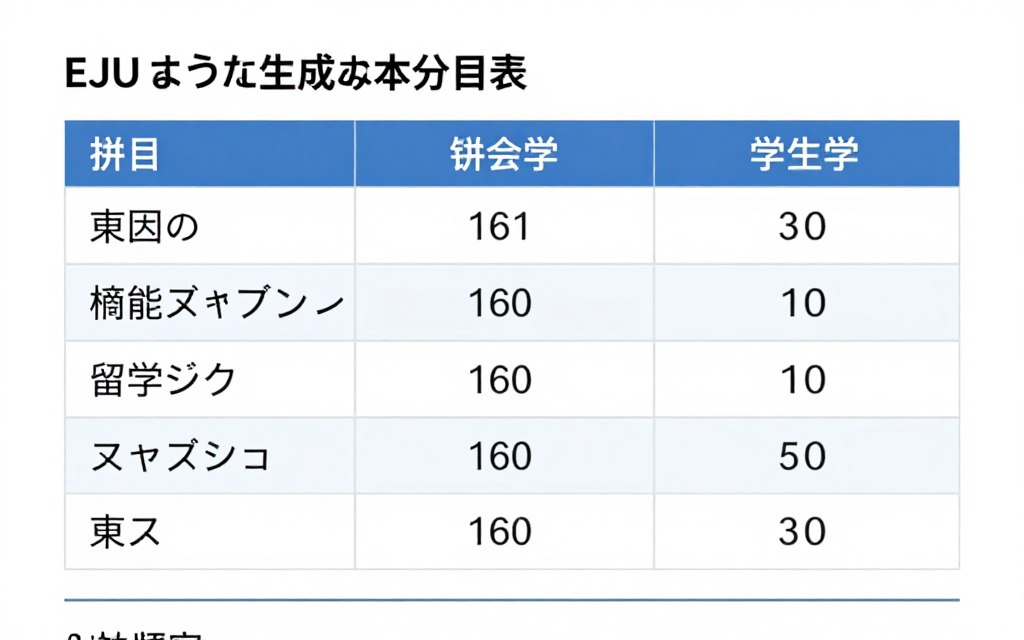 EJU考試成績單展示高分結果證明專業代考服務的有效性