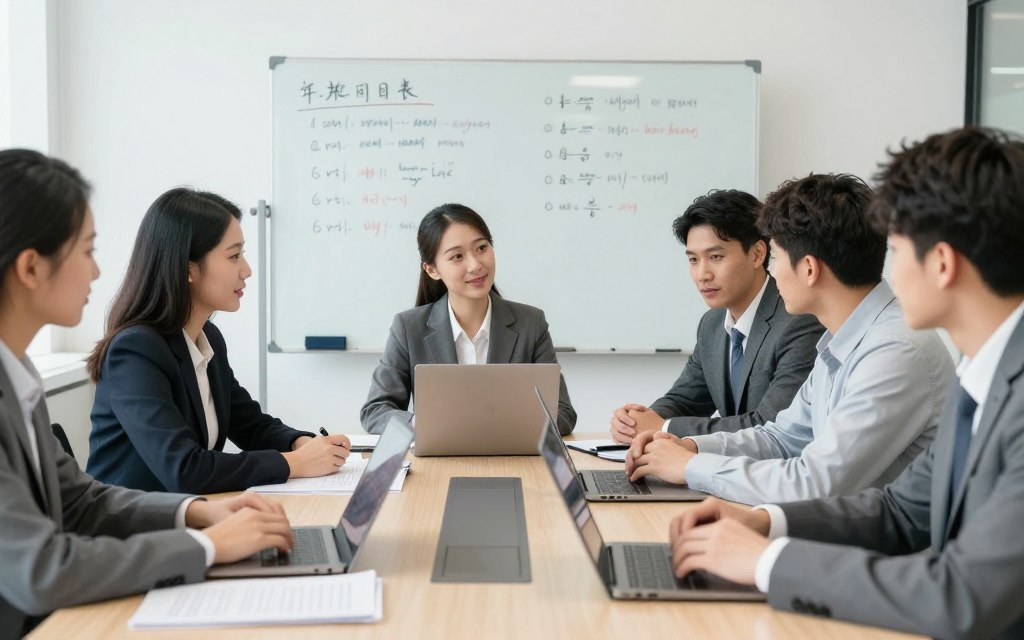 代考專家團隊協作會議討論考試策略和方案優化