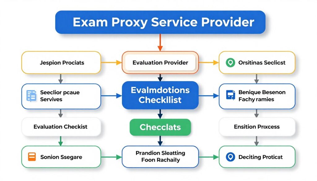 代考機構選擇評估標準與流程圖