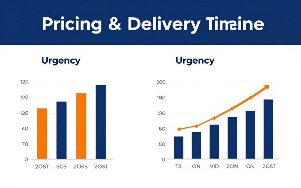 價格與交付時間對比圖表
