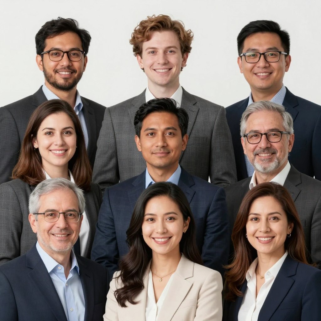 全球頂尖專家團隊成員專業形象