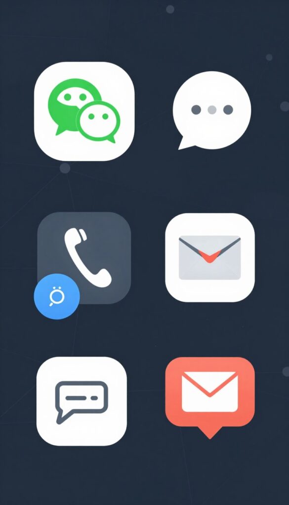 多種溝通渠道包括微信、電話、在線客服等聯繫方式
