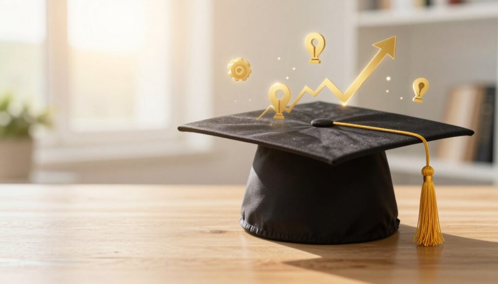 學業成功慶祝概念