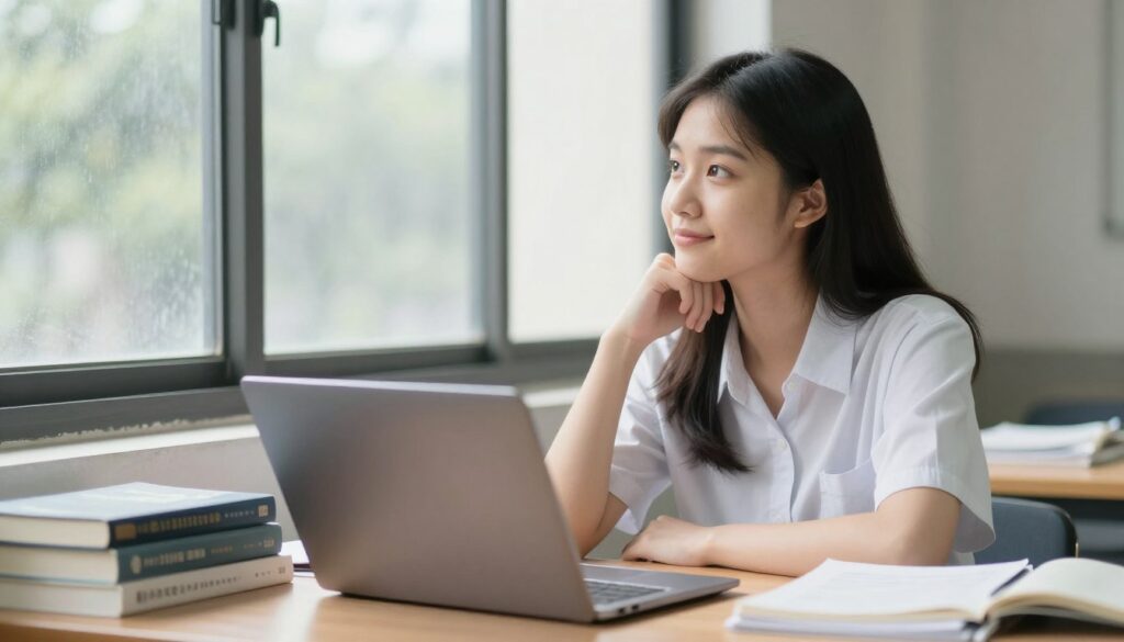 學生思考未來發展方向