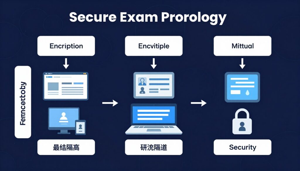 安全代考技術架構展示多層防護機制