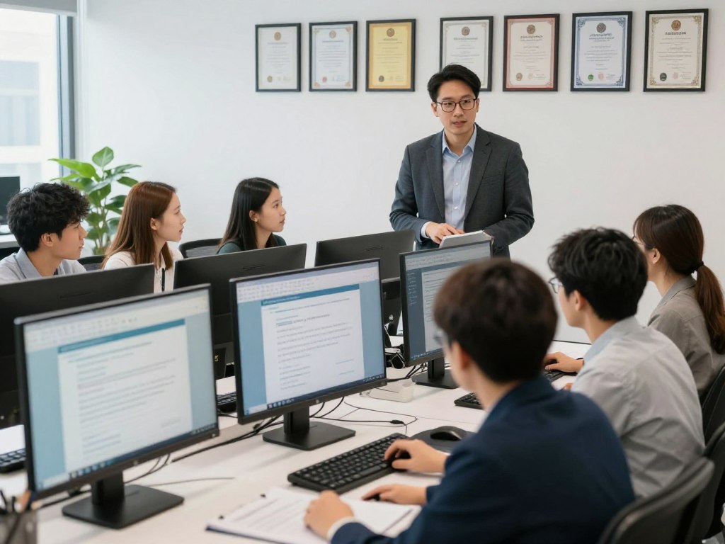 專業EJU代考團隊工作場景展示高學歷專家為考生提供可靠代考服務