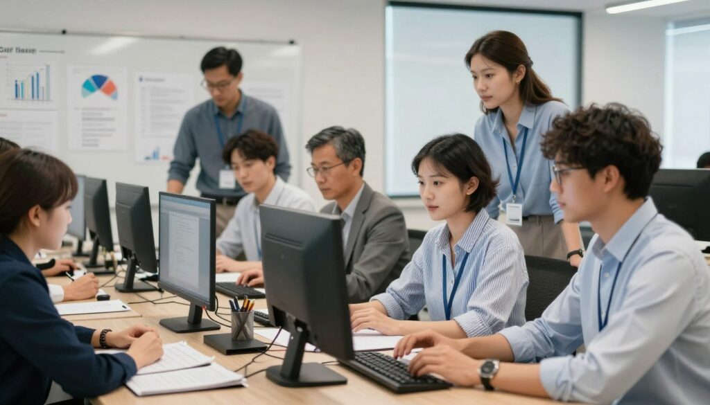 專業團隊協作工作場景