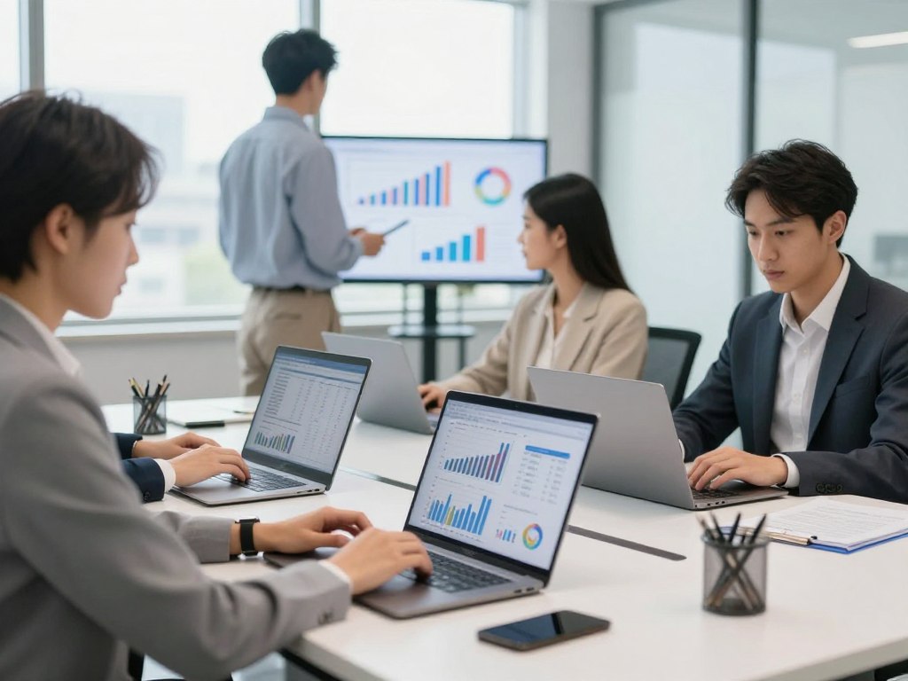 專業會計團隊協作辦公環境