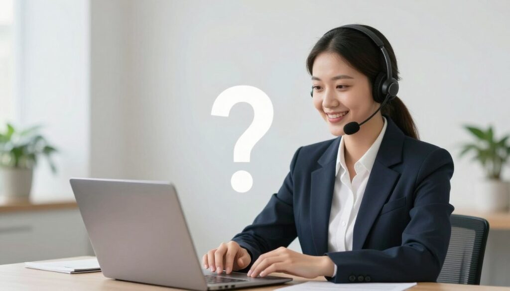 常見問題諮詢概念