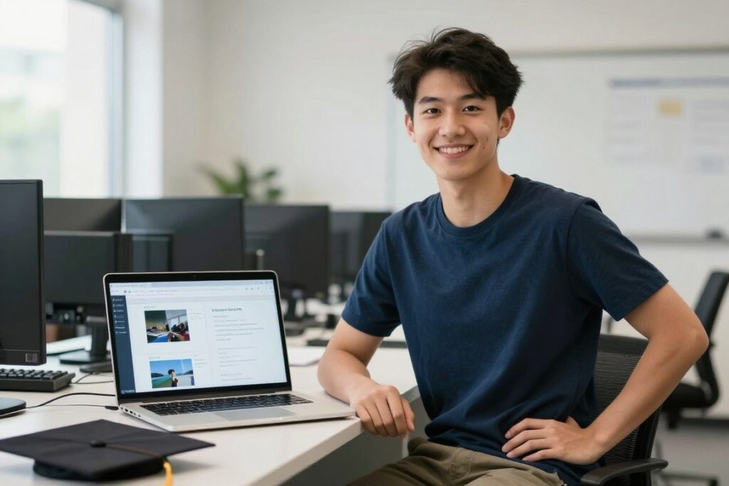 成功完成學業的學生展望未來