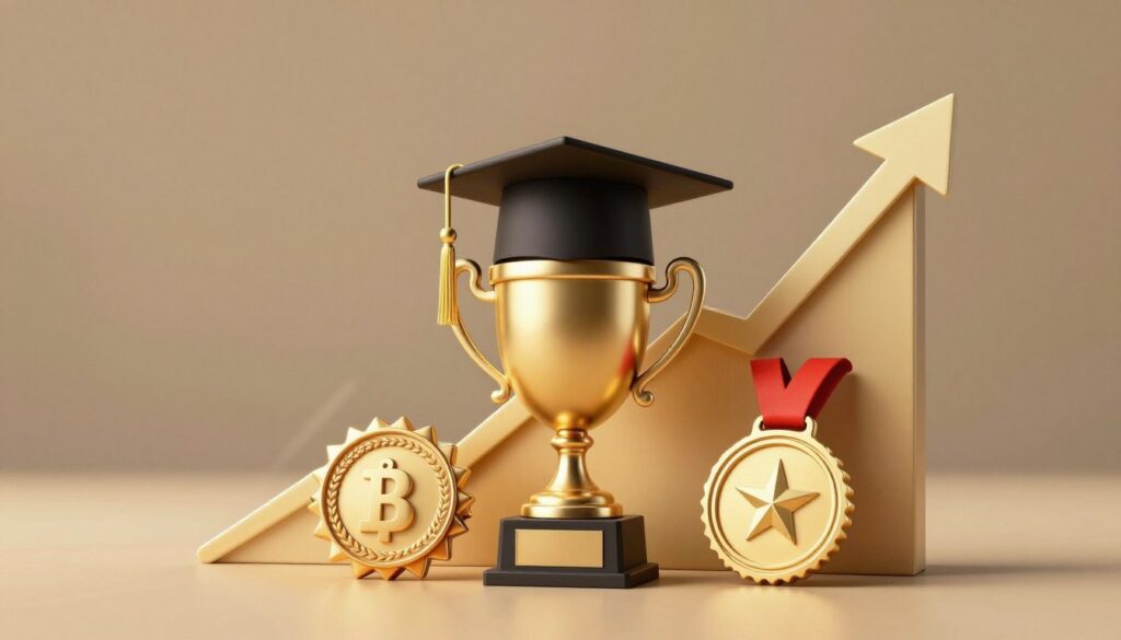 成功通過考試慶祝概念