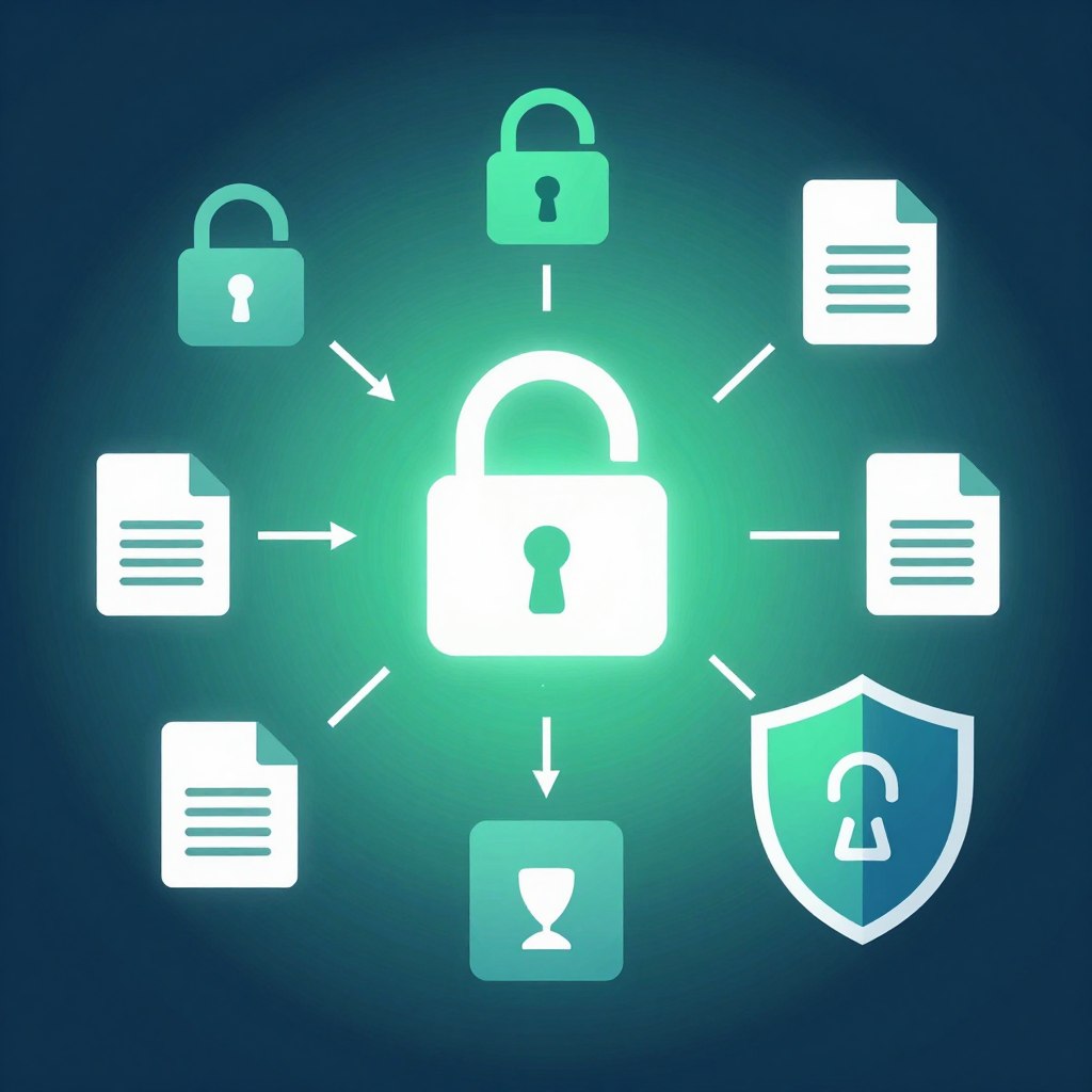 數據加密保護示意 數據加密保護示意