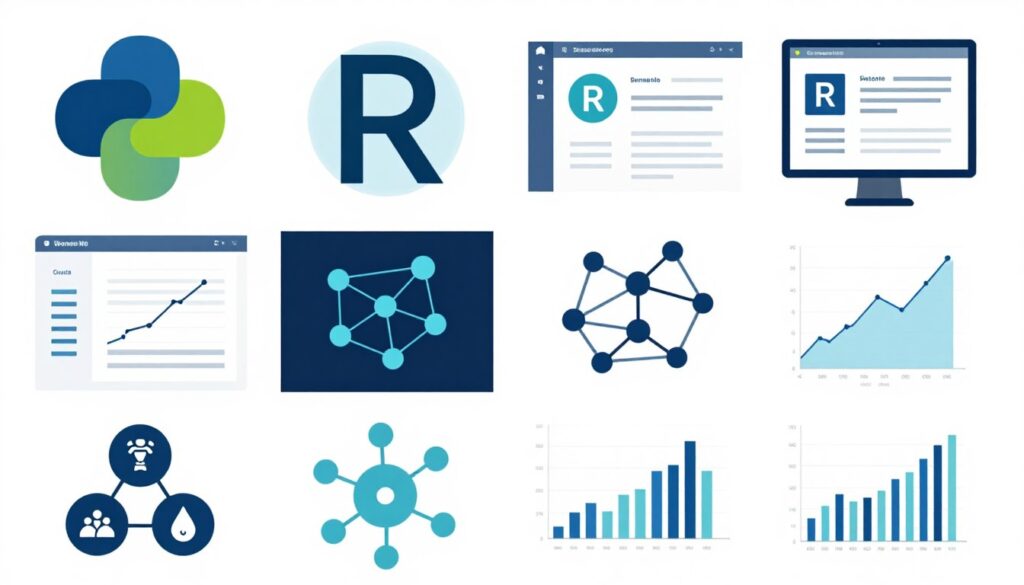 數據科學多項服務展示概念圖