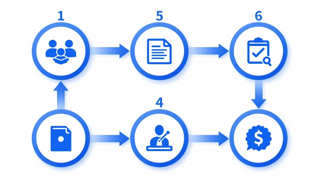 服務流程步驟圖示