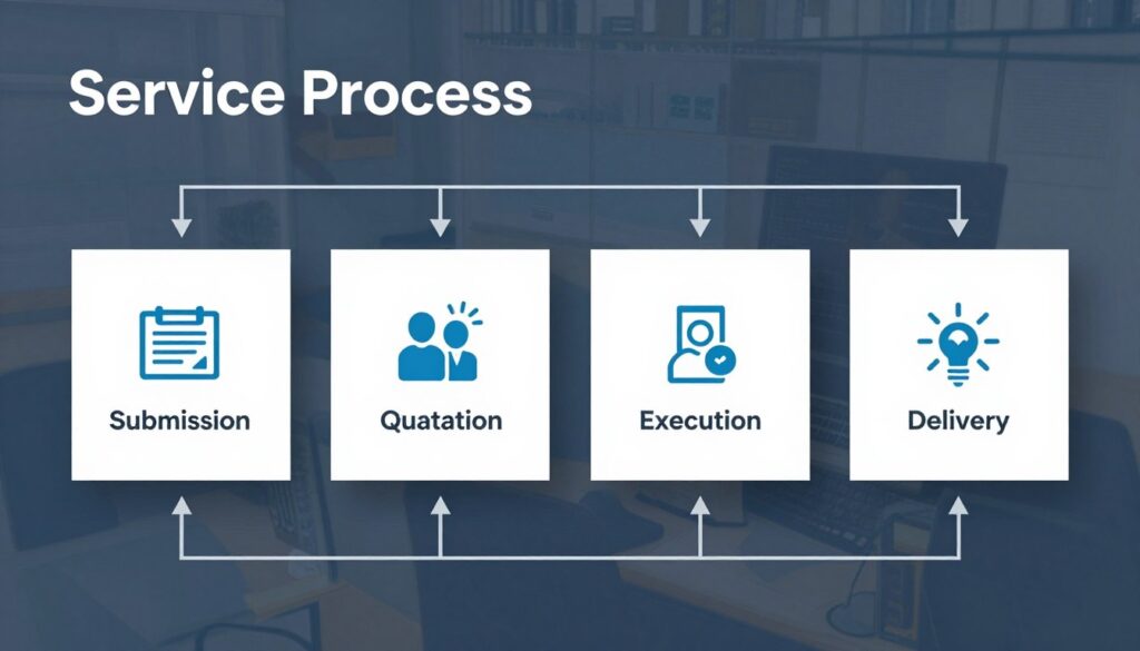 服務流程視覺化展示