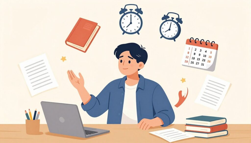 留學生面臨多重學業壓力的視覺化表達