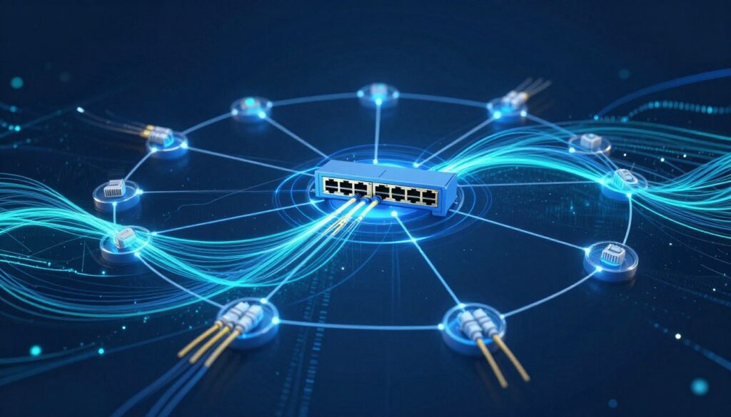 計算機網絡拓撲結構與數據傳輸可視化