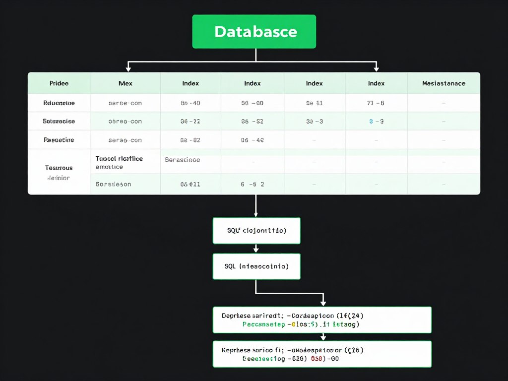 資料庫系統架構與SQL查詢示意