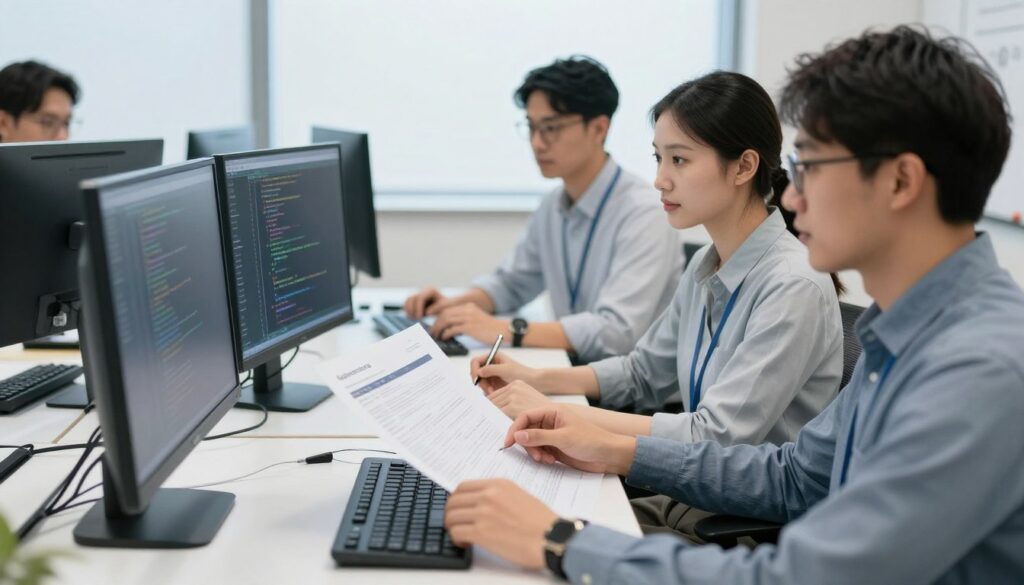 質量保證流程與專業團隊協作場景