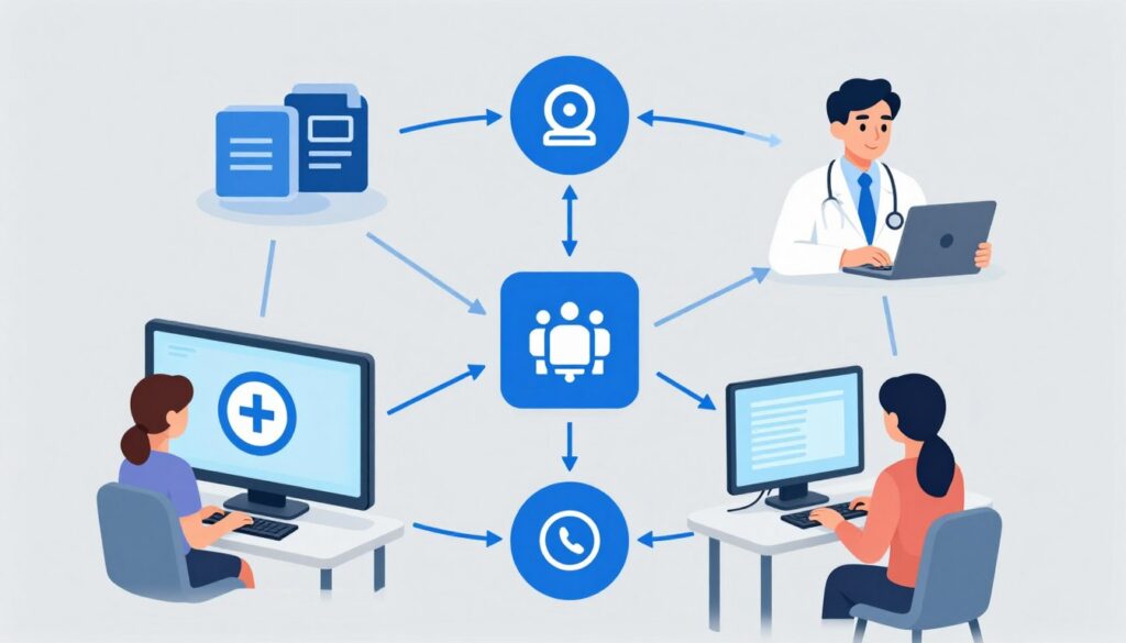 遠程協助技術示意圖