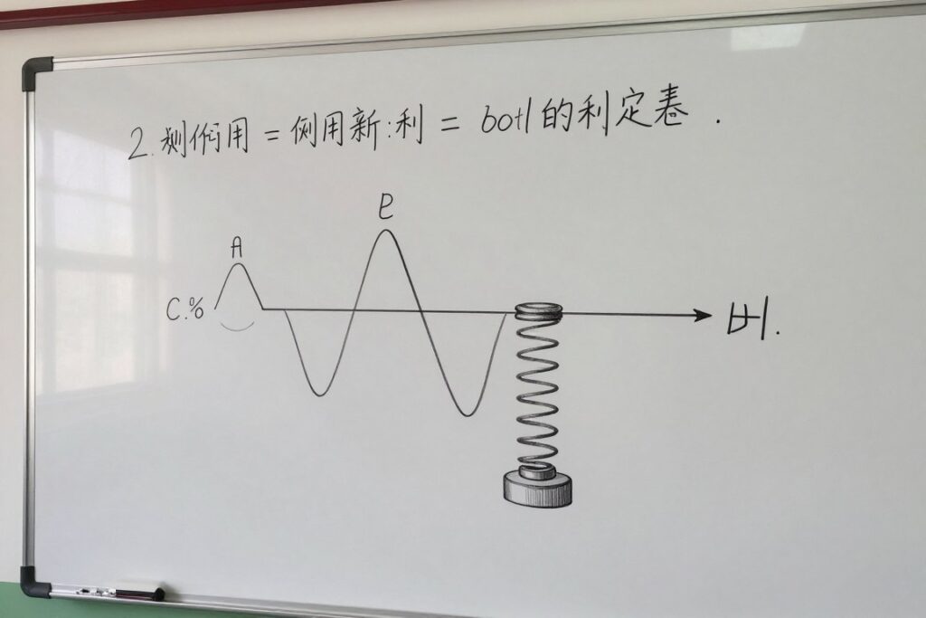 力學振動系統示意圖