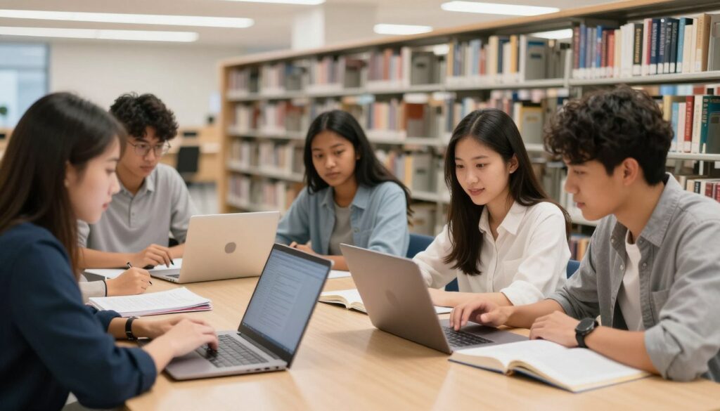 國際學生學習場景