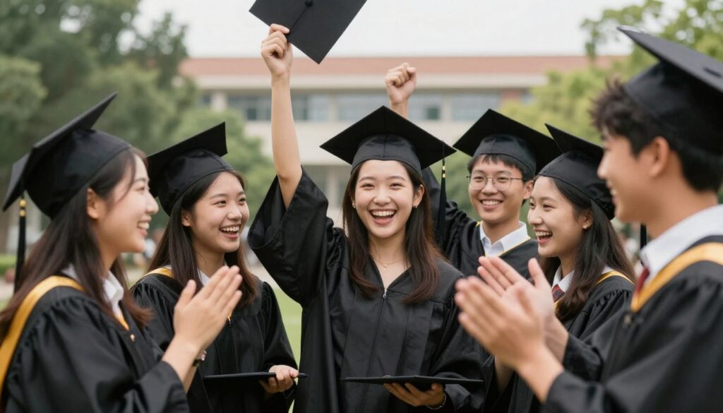 學生成功慶祝