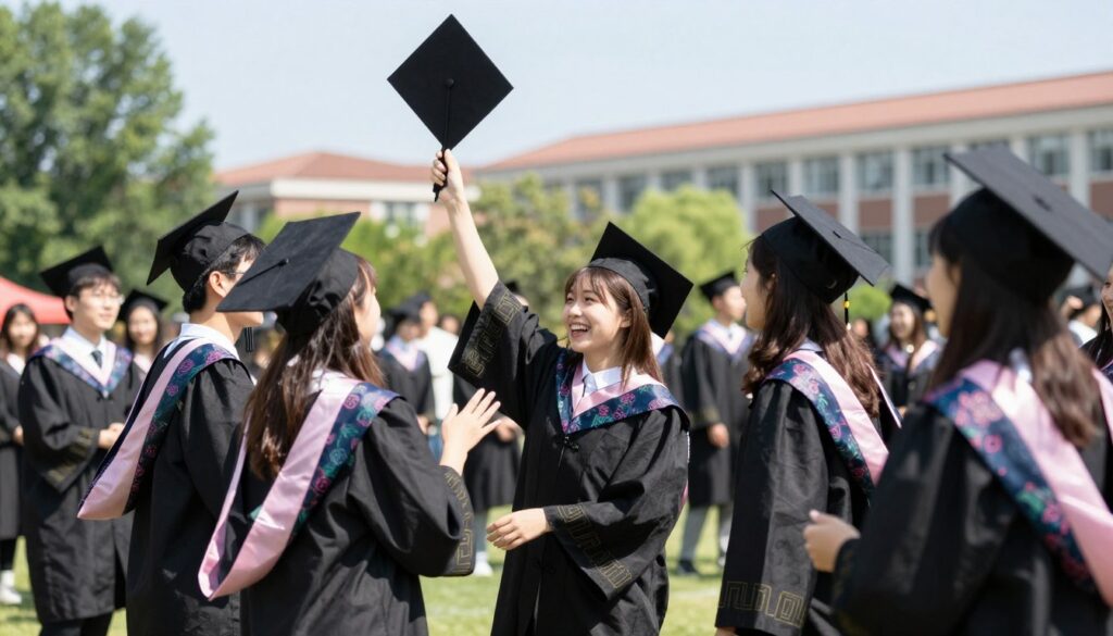 學生成功慶祝畢業典禮 學生成功慶祝畢業典禮
